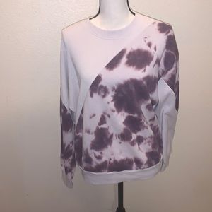 Stitch & Pine purple tie die pullover sweatshirt